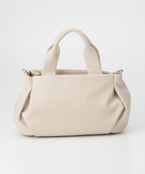 Honeys（ハニーズ）の「やわらかハンドバッグ（ハンドバッグ・レディース・アイボリー/グレイッシュベージュ/ダークブラウン/ブラック・FREE）」の15枚目の写真