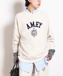 【AMERICANA/アメリカーナ】別注AMEY emblem C/N PULLOVER