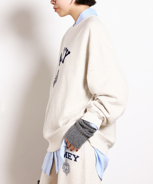 AMERICANA/アメリカーナ】別注AMEY emblem C/N PULLOVER（Tシャツ