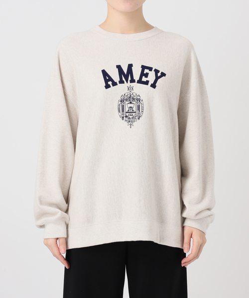 AMERICANA/アメリカーナ】別注AMEY emblem C/N PULLOVER（Tシャツ