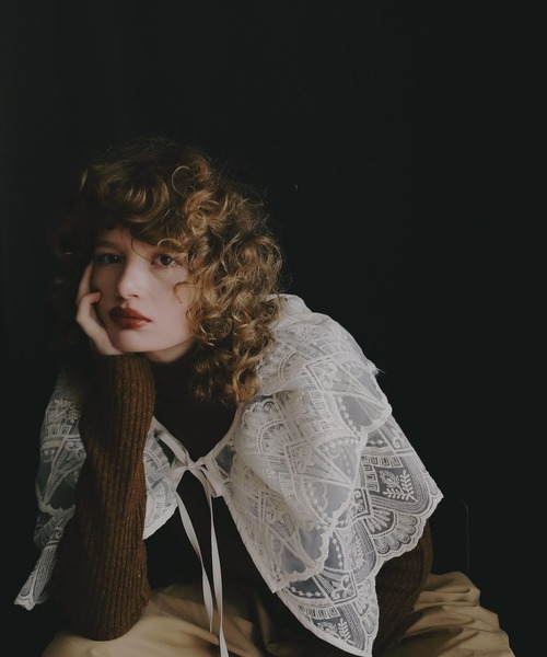 BAYFLOW（ベイフロー）の「【EF(エフ)】レイヤードレース（WOMEN）（ストール/ショール・レディース・アイボリー・FREE）」の4枚目の写真