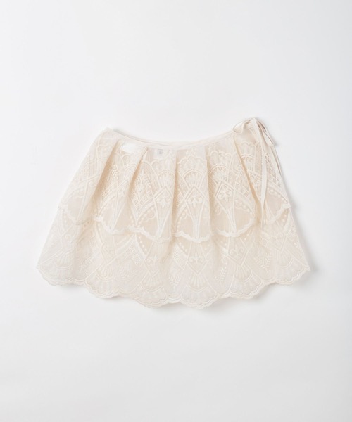 BAYFLOW（ベイフロー）の「【EF(エフ)】レイヤードレース（WOMEN）（ストール/ショール・レディース・アイボリー・FREE）」の6枚目の写真