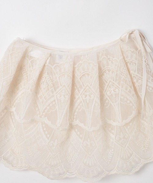 BAYFLOW（ベイフロー）の「【EF(エフ)】レイヤードレース（WOMEN）（ストール/ショール・レディース・アイボリー・FREE）」の8枚目の写真