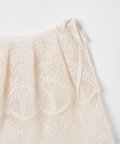 BAYFLOW（ベイフロー）の「【EF(エフ)】レイヤードレース（WOMEN）（ストール/ショール・レディース・アイボリー・FREE）」の9枚目の写真