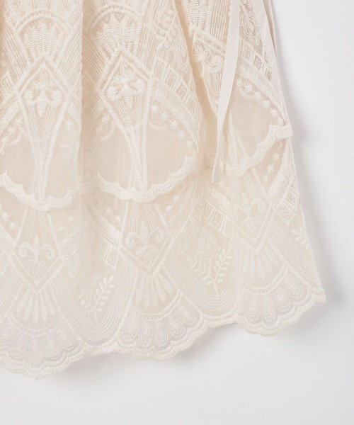 BAYFLOW（ベイフロー）の「【EF(エフ)】レイヤードレース（WOMEN）（ストール/ショール・レディース・アイボリー・FREE）」の10枚目の写真