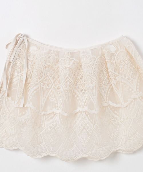 BAYFLOW（ベイフロー）の「【EF(エフ)】レイヤードレース（WOMEN）（ストール/ショール・レディース・アイボリー・FREE）」の11枚目の写真