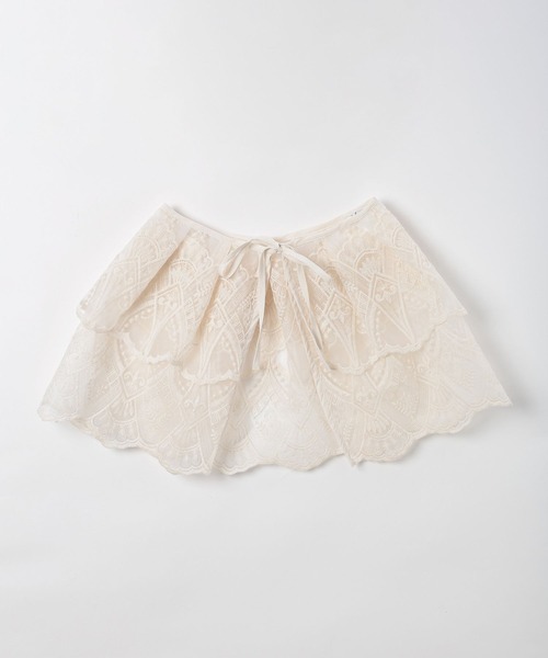 BAYFLOW（ベイフロー）の「【EF(エフ)】レイヤードレース（WOMEN）（ストール/ショール・レディース・アイボリー・FREE）」の12枚目の写真