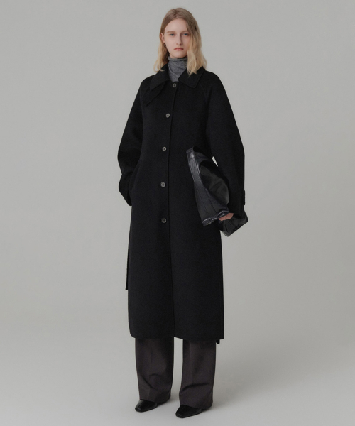 LOOKAST(ルックキャスト)の「ロア カシミヤ ハンドメイド レグランコート / ROAH CASHMERE HANDMADE REGLAN COAT_4colors(チェスターコート・レディース・ブラック/ブラウン/ダークグレー/Beige・ONE)」の7枚目の写真