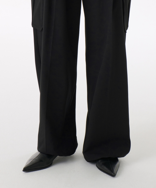 MUSINSA STANDARD WOMAN（ムシンサスタンダードウーマン）の「ウィメンズパラシュートカーゴスラックス[ブラック]（スラックス・レディース・その他・34/32/30/31/24/25/26/27/28/29）」の9枚目の写真