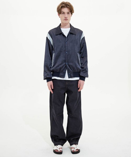 TRIP LE SENS（トリップ ル センス）の「ウィンドブレーカーオーバーバーシティジャケット_NAVY BLUE（スタジャン・レディース・その他・MEDIUM/LARGE/X-LARGE）」の2枚目の写真