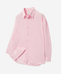 VTWO（ブイツー）の「デイリーバイオソリッドシャツ_ピンク（シャツ/ブラウス）」