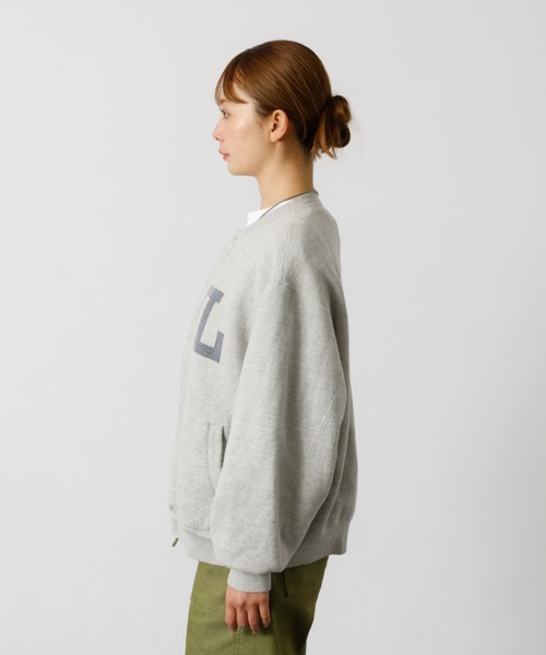 REMI RELIEF（レミレリーフ）の「別注【REMI RELIEF / レミレリーフ】ノンストレス起毛裏毛 スタジアムジャンパー / スウェット スタジャン / SP加工（Tシャツ/カットソー・メンズ・グレー/ブラック・M/L）」の12枚目の写真