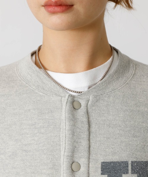 REMI RELIEF（レミレリーフ）の「別注【REMI RELIEF / レミレリーフ】ノンストレス起毛裏毛 スタジアムジャンパー / スウェット スタジャン / SP加工（Tシャツ/カットソー・メンズ・グレー/ブラック・M/L）」の16枚目の写真