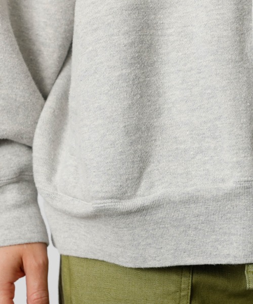 REMI RELIEF（レミレリーフ）の「別注【REMI RELIEF / レミレリーフ】ノンストレス起毛裏毛 スタジアムジャンパー / スウェット スタジャン / SP加工（Tシャツ/カットソー・メンズ・グレー/ブラック・M/L）」の11枚目の写真