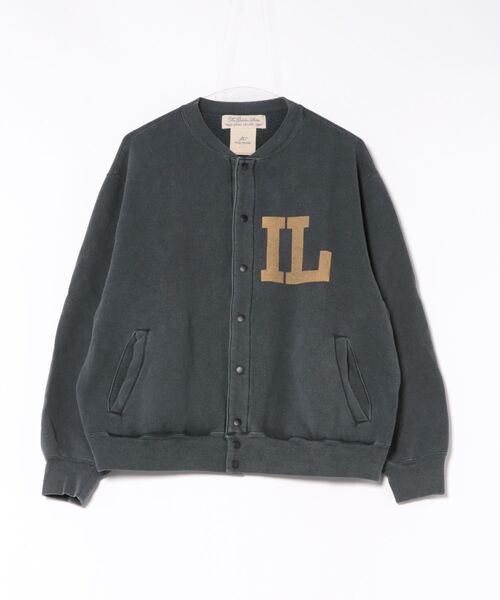 REMI RELIEF（レミレリーフ）の「別注【REMI RELIEF / レミレリーフ】ノンストレス起毛裏毛 スタジアムジャンパー / スウェット スタジャン / SP加工（Tシャツ/カットソー・メンズ・グレー/ブラック・M/L）」の3枚目の写真