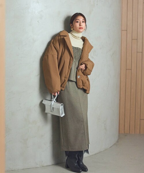 GALLEST（ギャレスト）の「ガンクラブチェックタイトスカート（スカート・レディース・ベージュ系1/ブラック系1・36/38/40）」の18枚目の写真