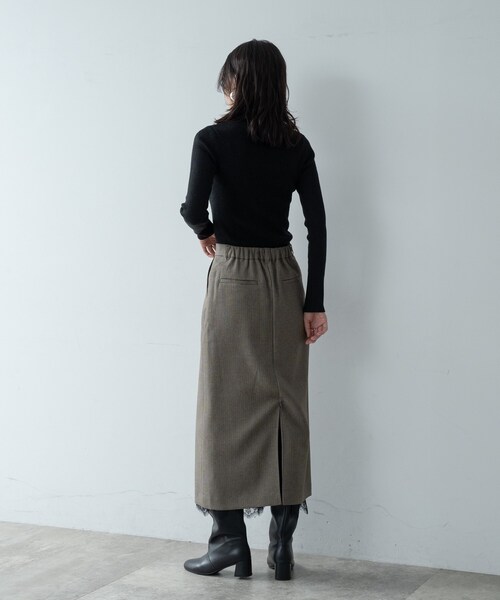 GALLEST（ギャレスト）の「ガンクラブチェックタイトスカート（スカート・レディース・ベージュ系1/ブラック系1・36/38/40）」の15枚目の写真