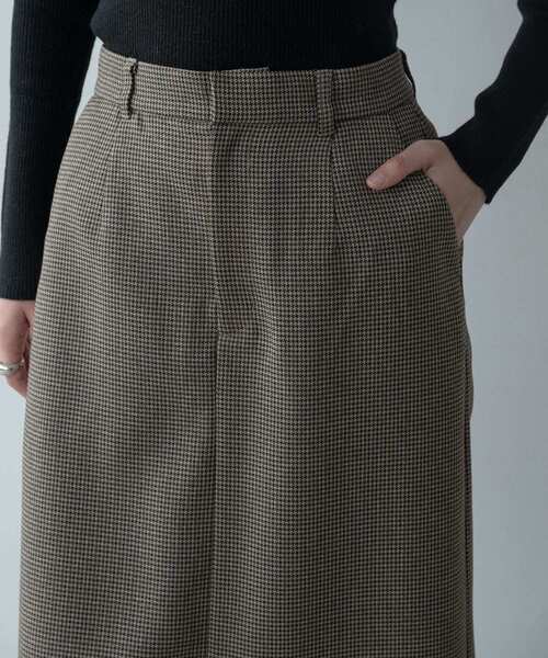 GALLEST（ギャレスト）の「ガンクラブチェックタイトスカート（スカート・レディース・ベージュ系1/ブラック系1・36/38/40）」の9枚目の写真