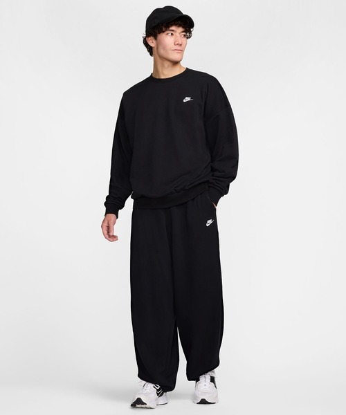 NIKE(ナイキ)の「NIKE ナイキ クラブ FT オーバーサイズ L/S クルー HJ1820(Tシャツ/カットソー・メンズ・グレー/ブラック・M/L)」の6枚目の写真