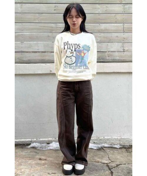 PHYSICAL DEPARTMENT(フィジカル デパートメント)の「スキービギナークラスクルーネック_アイボリー(スウェット・レディース・その他・WS/X-LARGE/LARGE/MEDIUM/SMALL)」の11枚目の写真