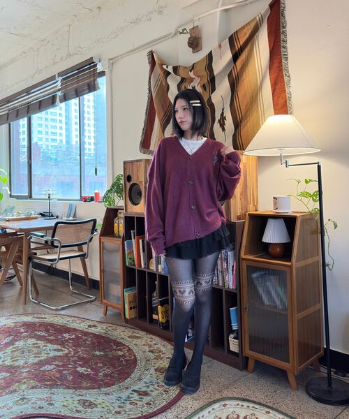 RuNaKi'Hu'(ルナキフ)の「WXK027 フワフワルーズフィットカーディガン (MULTI)(カーディガン/ボレロ・レディース・その他・FREE)」の10枚目の写真
