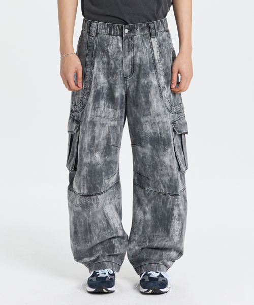 KICHUL(キチョル)の「Muddy buddy baggy wide pants (charcoal)(その他パンツ・メンズ・その他・MEDIUM/SMALL/LARGE)」の2枚目の写真