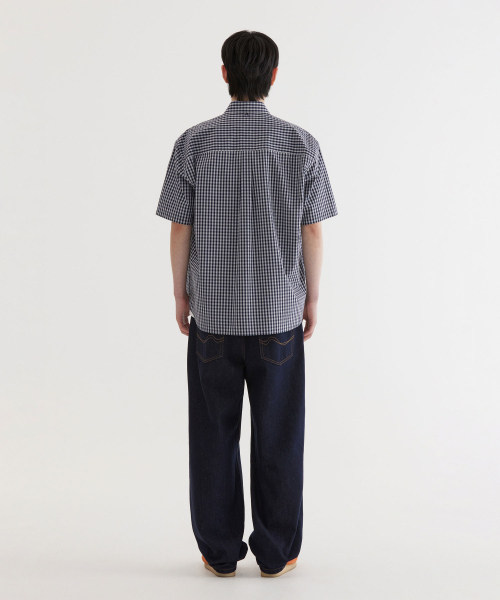 COVERNAT(カバーナット)の「ギンガムハーフシャツ Dark Navy(シャツ/ブラウス・レディース・その他・SMALL/MEDIUM/LARGE/X-LARGE)」の6枚目の写真