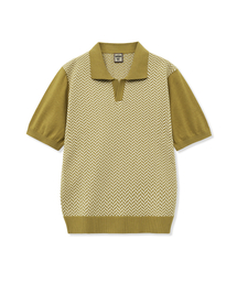 IOLO（イオロ）の「コンブパターンハーフオープンカラー_マスタード（ニット/セーター）」