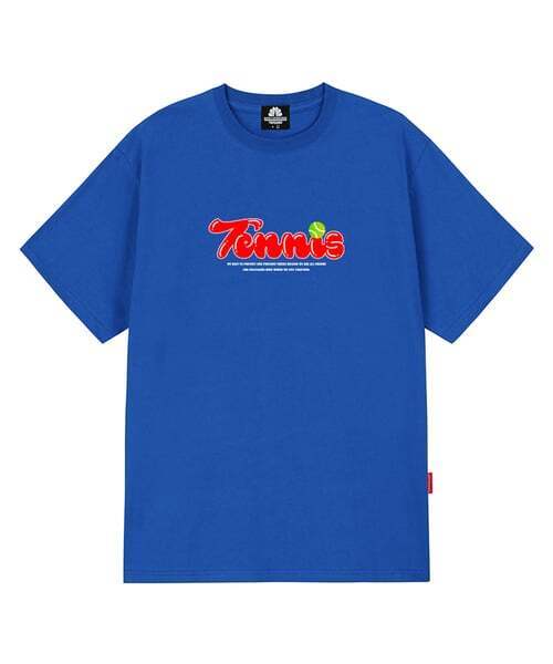 TRIPSHION(トリップション)の「TENNIS LOGO Tシャツ - ブルー(Tシャツ/カットソー・メンズ・その他・LARGE/MEDIUM/X-LARGE)」の1枚目の写真