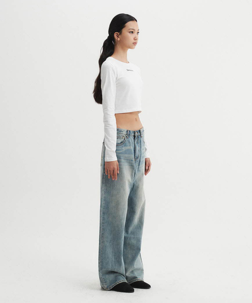 DNSR WOMEN(ディーエヌエスアールウーマン)の「デアデビル クロップ ロングスリーブ ホワイト(Tシャツ/カットソー・レディース・その他・SMALL/MEDIUM)」の3枚目の写真