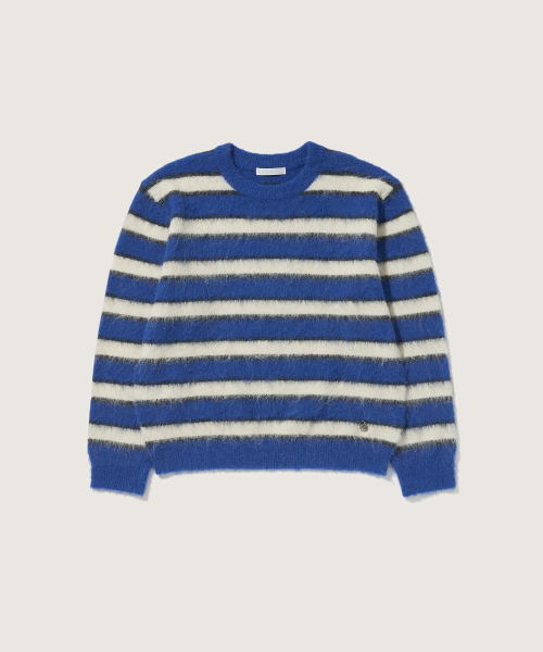 PLAC(プラック)の「ベーシックストライプニットブルー(ニット/セーター・メンズ・その他・LARGE/X-SMALL/MEDIUM)」の5枚目の写真