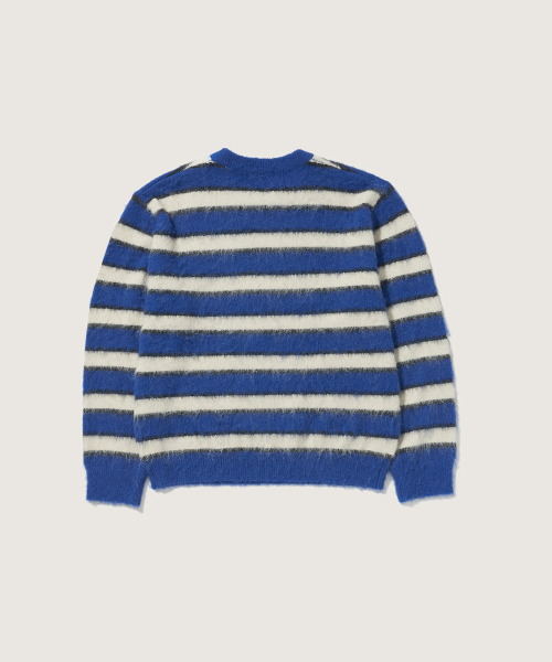 PLAC(プラック)の「ベーシックストライプニットブルー(ニット/セーター・メンズ・その他・LARGE/X-SMALL/MEDIUM)」の6枚目の写真