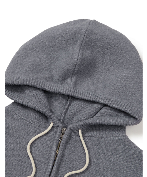 MMLG（エムエムエルジー）の「[Mmlg] MM KNIT HOOD ZIPUP (GREY)（パーカー・レディース・その他・SMALL/MEDIUM/LARGE/X-LARGE）」の3枚目の写真