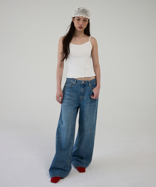 AOPT(アオプト)の「HEART PUNCH RUFFLE CAMI TOP - WHITE(Tシャツ/カットソー・レディース・その他・SMALL/MEDIUM)」の6枚目の写真