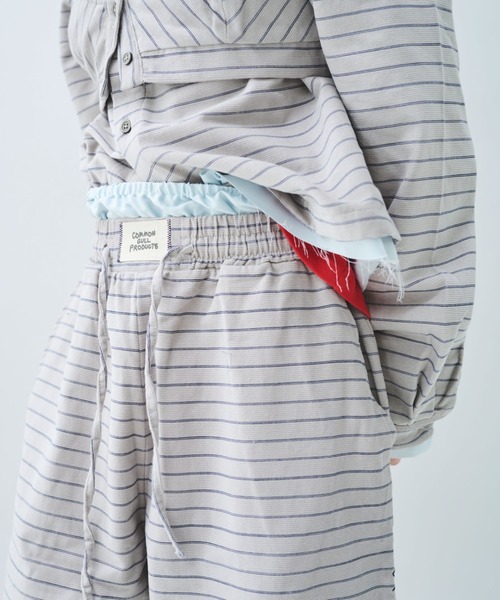 common gull products.(コモンガルプロダクツ)の「駅の吐息図をパジャマパンツに閉じこめる(シャツ/ブラウス・レディース・ネイビー/ブルー系/グレー系・SMALL/MEDIUM/LARGE)」の12枚目の写真