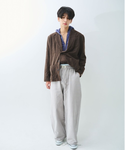 common gull products.(コモンガルプロダクツ)の「駅の吐息図をパジャマパンツに閉じこめる(シャツ/ブラウス・レディース・ネイビー/ブルー系/グレー系・SMALL/MEDIUM/LARGE)」の21枚目の写真