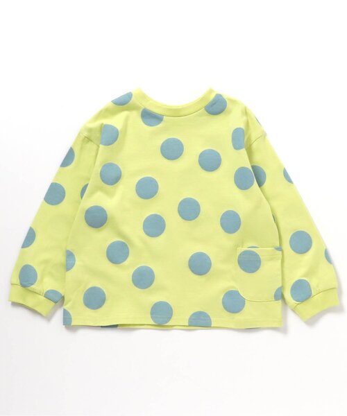 BREEZE(ブリーズ)の「【26春】DAISUKI総柄ロンT(Tシャツ/カットソー・キッズ・グレー/オフホワイト/レインボー/ライム/オレンジ/ベージュ・100/90/140/120/110/130/80)」の5枚目の写真