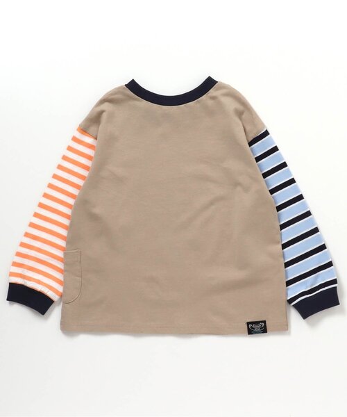 BREEZE(ブリーズ)の「【26春】DAISUKI総柄ロンT(Tシャツ/カットソー・キッズ・グレー/オフホワイト/レインボー/ライム/オレンジ/ベージュ・100/90/140/120/110/130/80)」の22枚目の写真