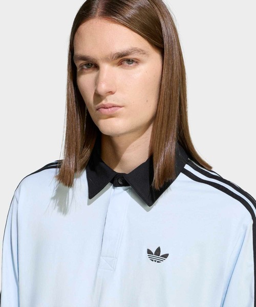 スリーストライプス ラグビー 長袖ポロ / アディダスオリジナルス