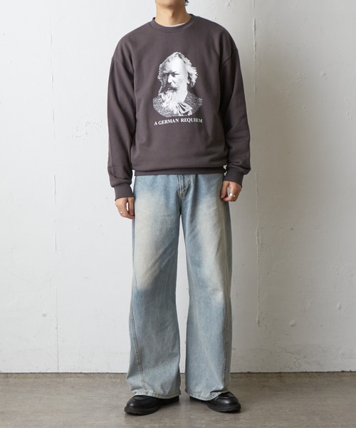 COLONY 2139（コロニートゥーワンスリーナイン）の「GERMAN REQUIEMスウェットクルーネック（スウェット・メンズ・グレー/チャコールグレー・MEDIUM/LARGE）」の10枚目の写真