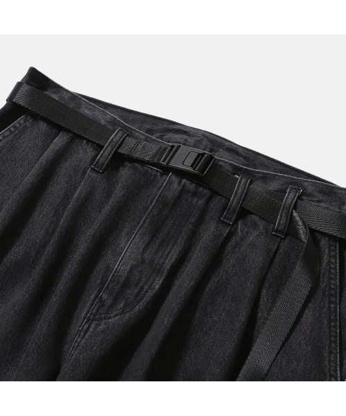 MOIF（モイフ）の「[AW25] WIDE BELTED DENIM PANTS / WASHED BLACK（デニムパンツ・メンズ・その他・2(M)/3(L)/1(S)）」の15枚目の写真