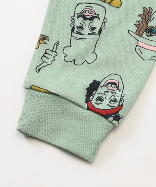 Ampersand(アンパサンド)の「いい顔柄パジャマ(ルームウェア/パジャマ・キッズ・オレンジ/ミント・140/130/120/110/100/90/80)」の11枚目の写真