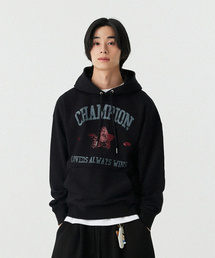STENDS（ステンズ）の「[Champion] M~4XL チャンピオンラバーズフードパーカー_ブラック（パーカー）」