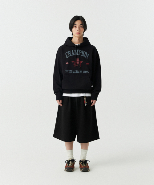 Champion（チャンピオン）の「[Champion] M~4XL チャンピオンラバーズフードパーカー_ブラック（パーカー・メンズ・その他・MEDIUM/LARGE/X-LARGE/XX-LARGE/XXX-LARGE）」の3枚目の写真
