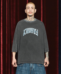 Op. 07 DENIM PATCHED T-SHIRT WASHED BLACK