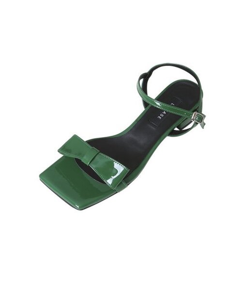 LEVASE（ルバズ）の「e.g) coco ribbon sandal-green 2cm（サンダル・レディース・その他・38/39/35/36/37/36.5/37.5/35.5/38.5）」の2枚目の写真