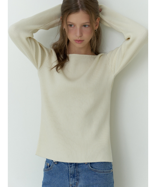 RE_L(リエル)の「Sevilla boat knit (ivory)(ニット/セーター・レディース・その他・FREE)」の2枚目の写真