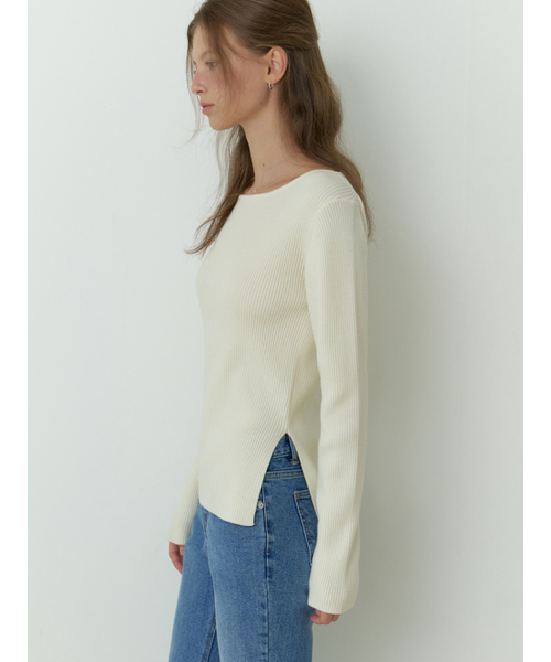 RE_L(リエル)の「Sevilla boat knit (ivory)(ニット/セーター・レディース・その他・FREE)」の4枚目の写真