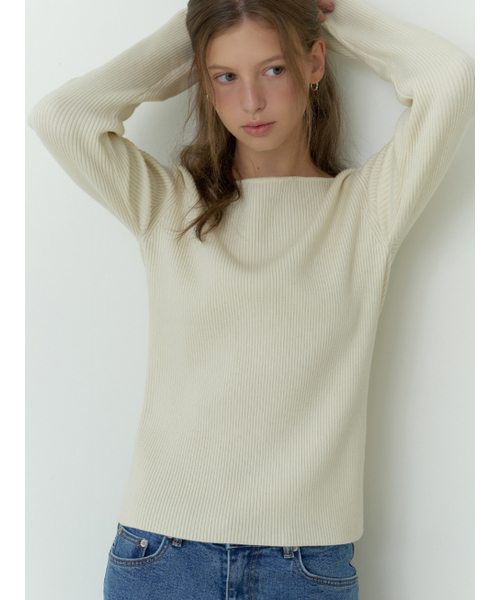 RE_L(リエル)の「Sevilla boat knit (ivory)(ニット/セーター・レディース・その他・FREE)」の6枚目の写真