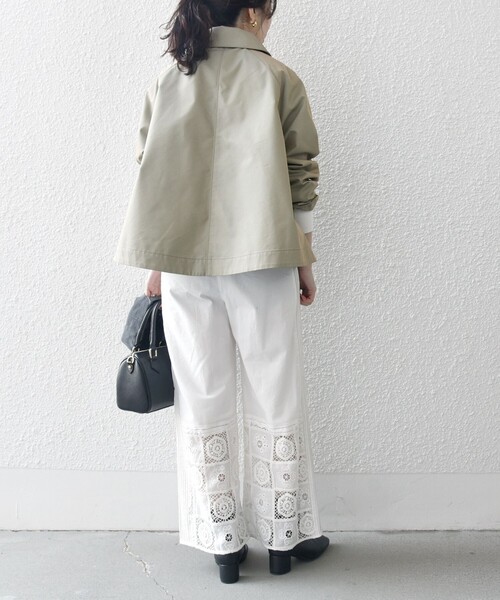 SHIPS any:〈手洗い可能〉シャンブレー Aライン フレア ショート